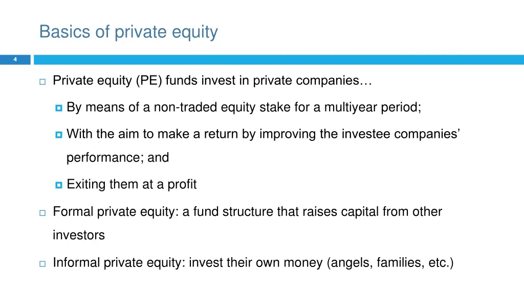 basics of private equity