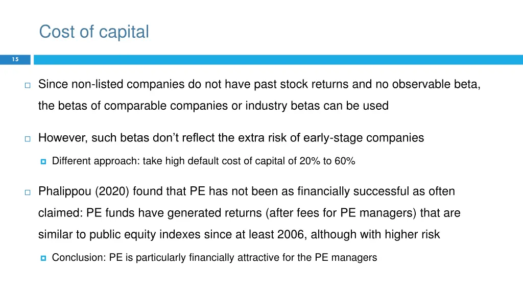 cost of capital