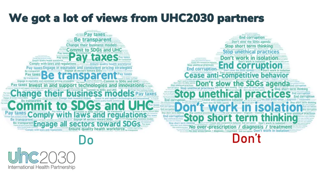 we got a lot of views from uhc2030 partners