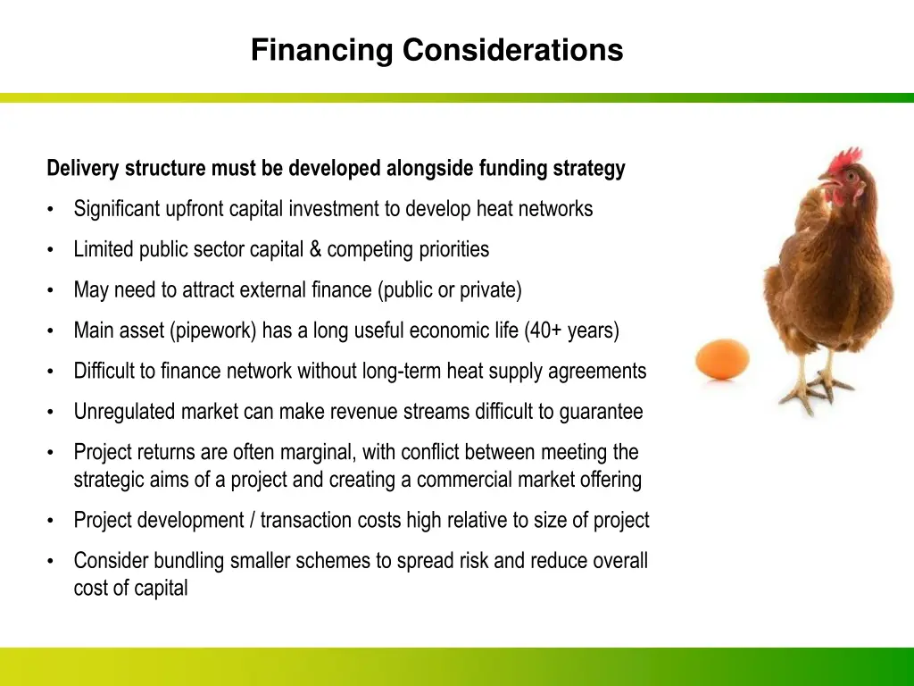 financing considerations