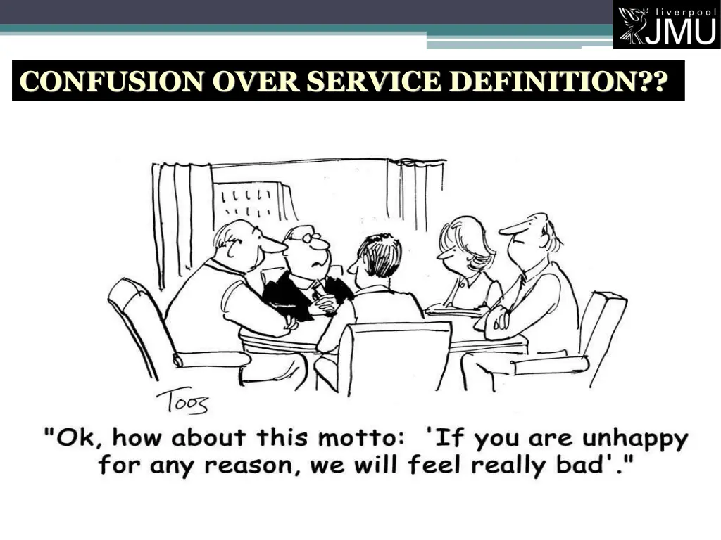 confusion over service definition