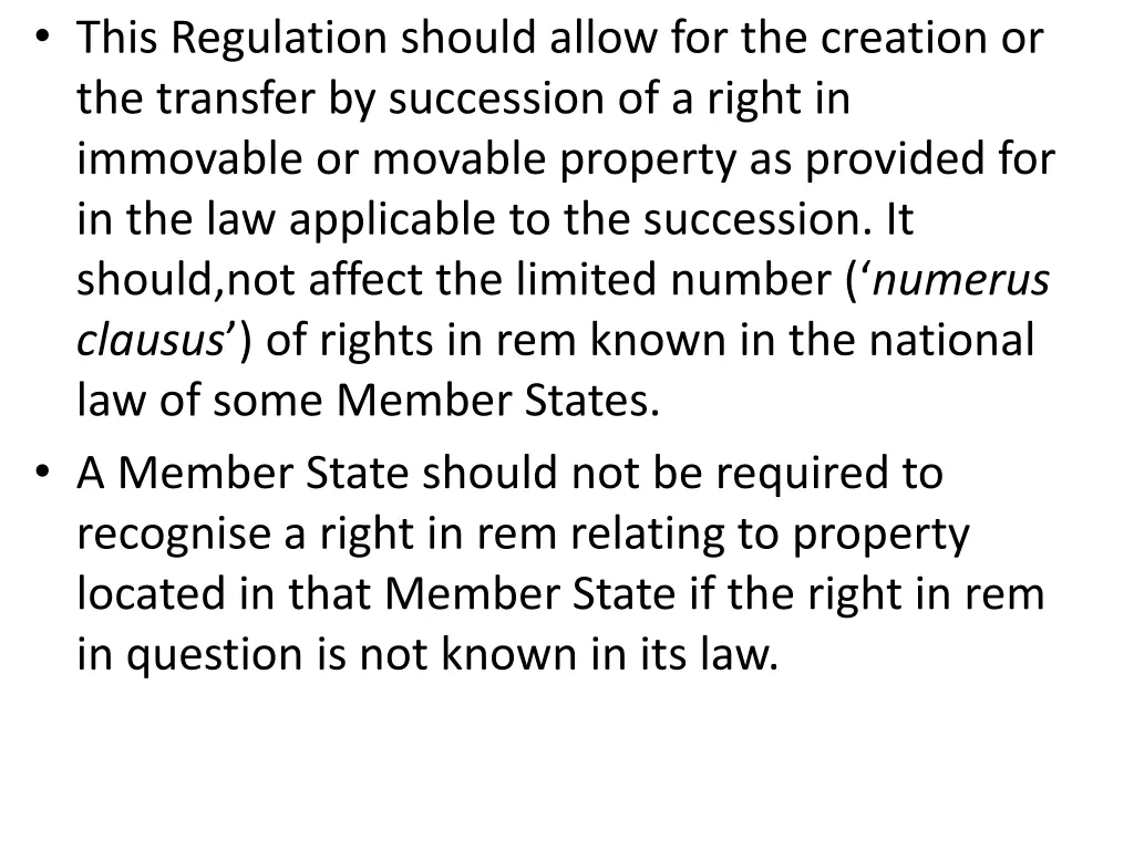 this regulation should allow for the creation