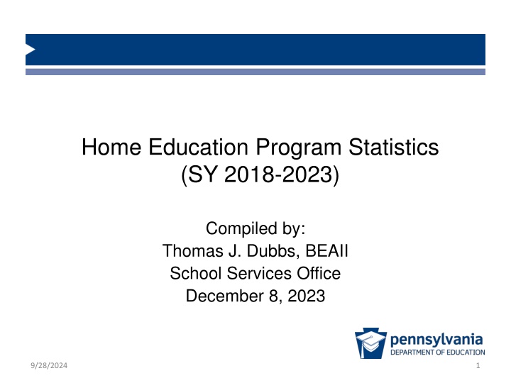 home education program statistics sy 2018 2023