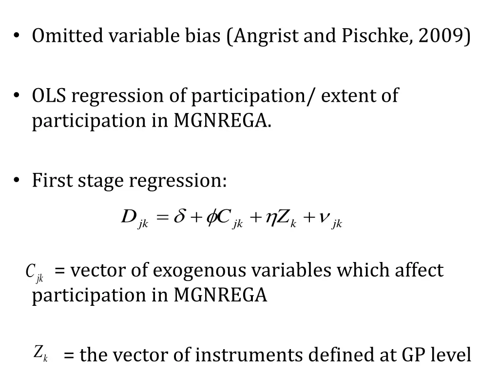 omitted variable bias angrist and pischke 2009