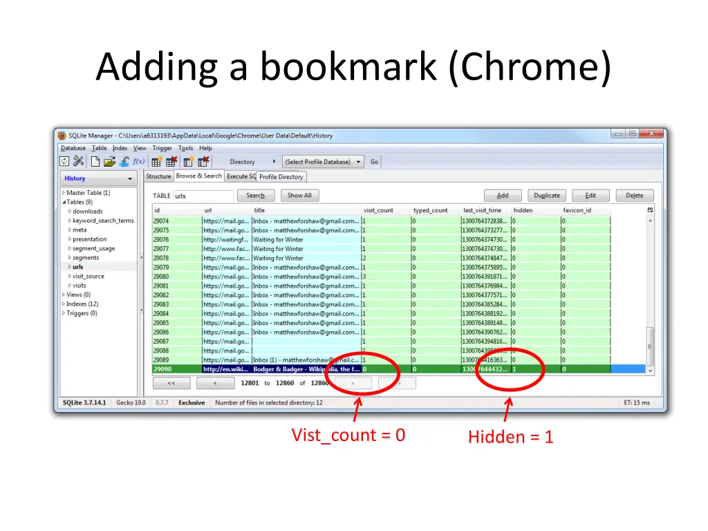 adding a bookmark chrome