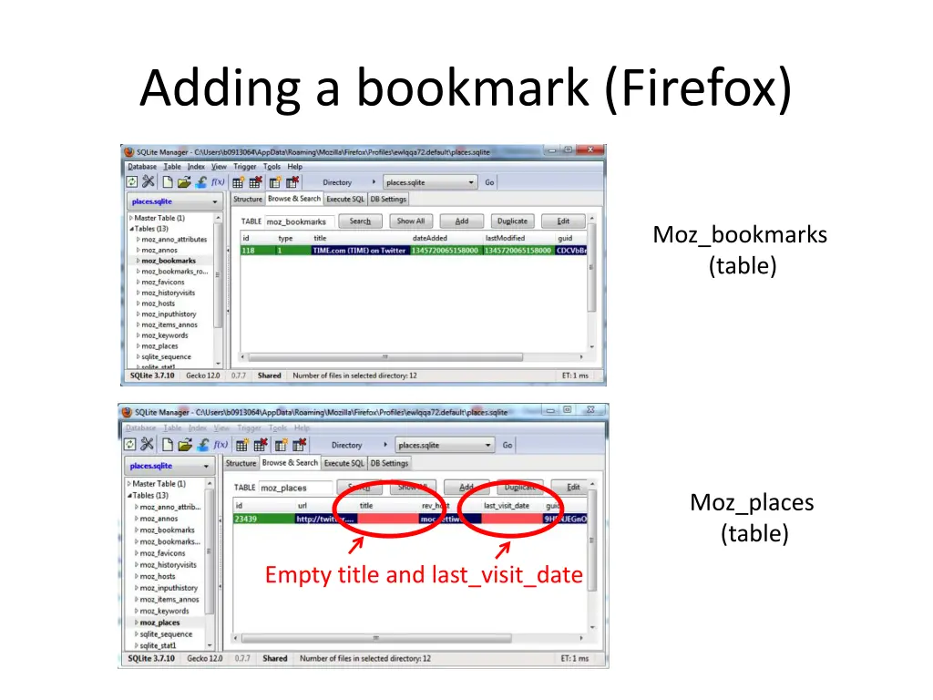 adding a bookmark firefox