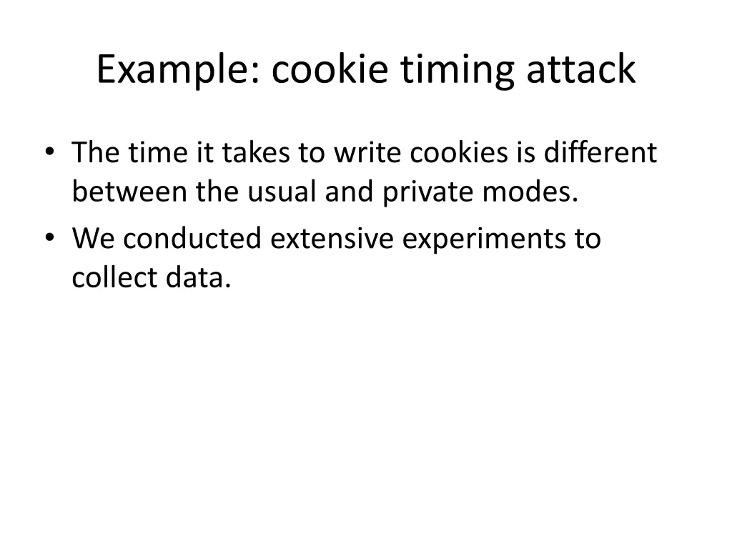 example cookie timing attack