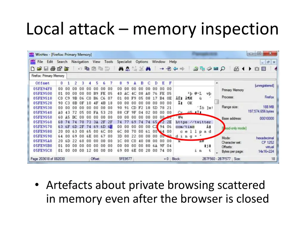 local attack memory inspection