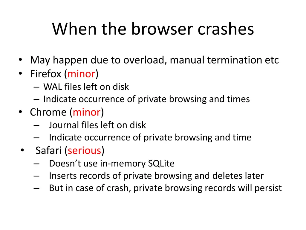 when the browser crashes