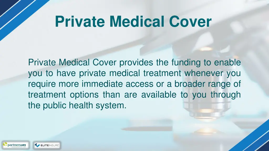 private medical cover