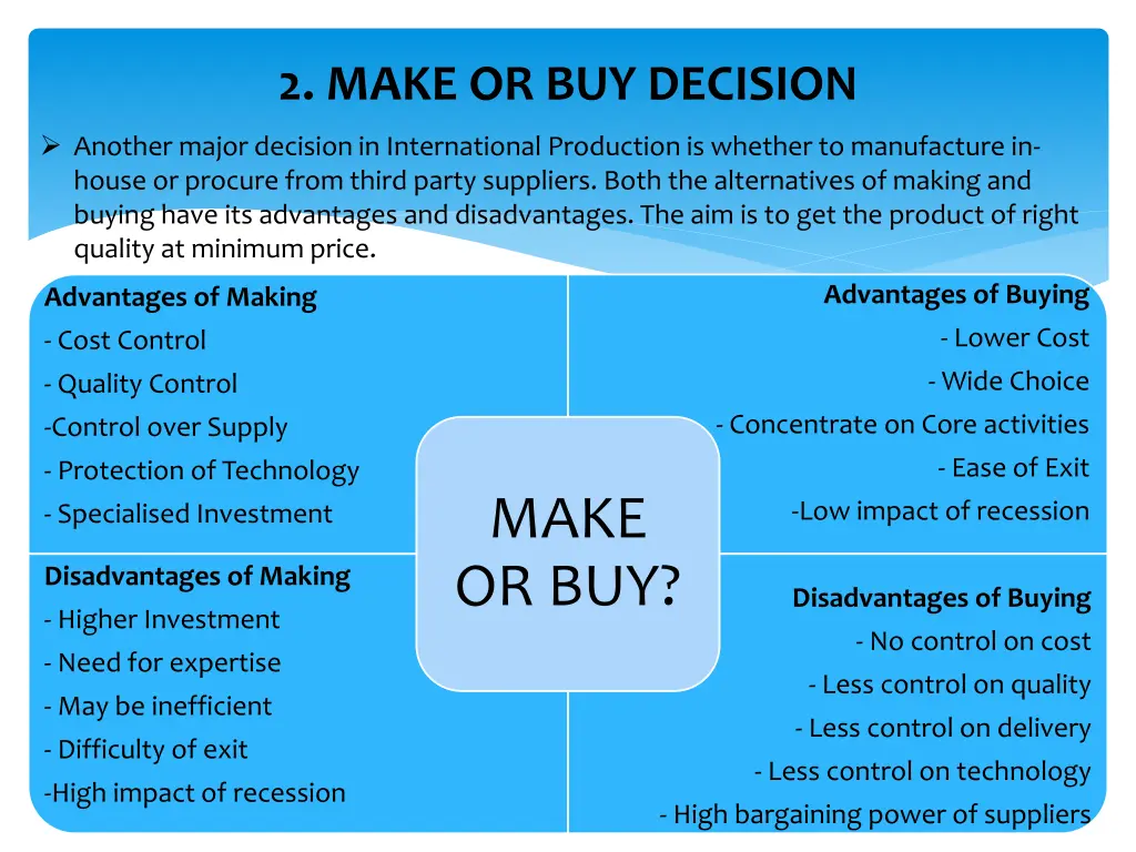 2 make or buy decision