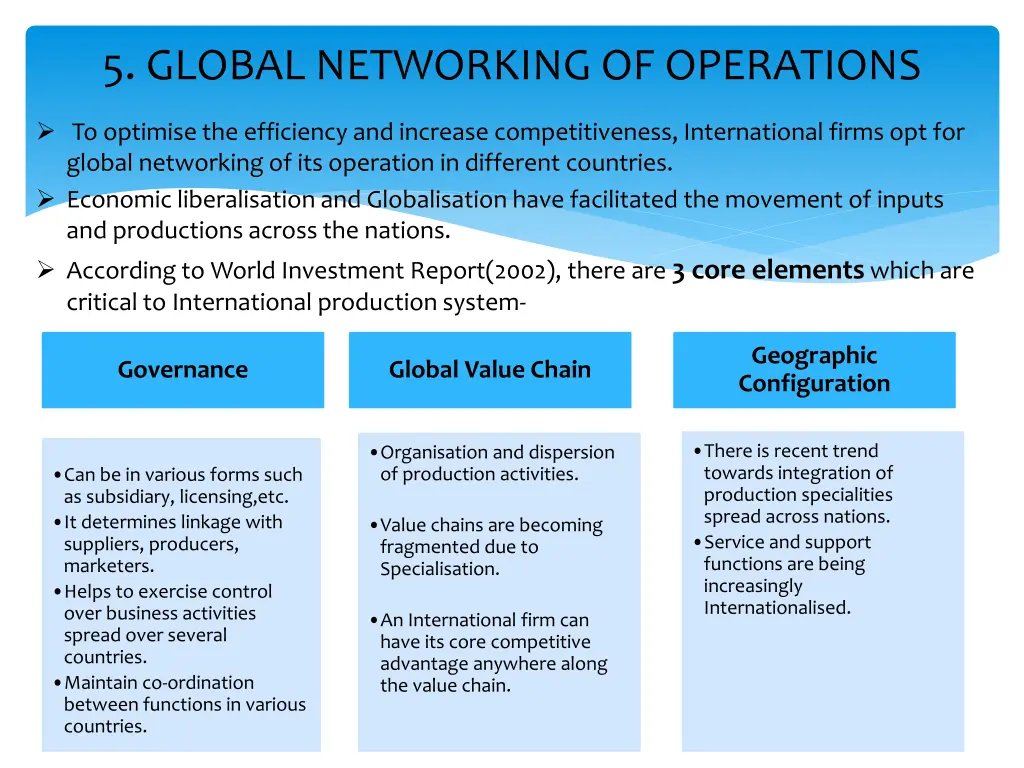 5 global networking of operations