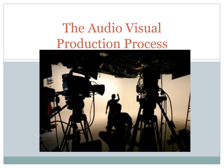 the audio visual production process