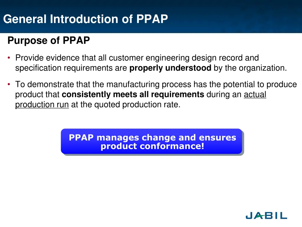 general introduction of ppap 1