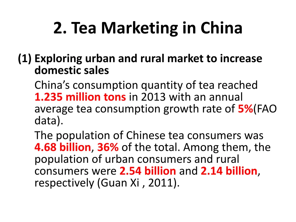 2 tea marketing in china