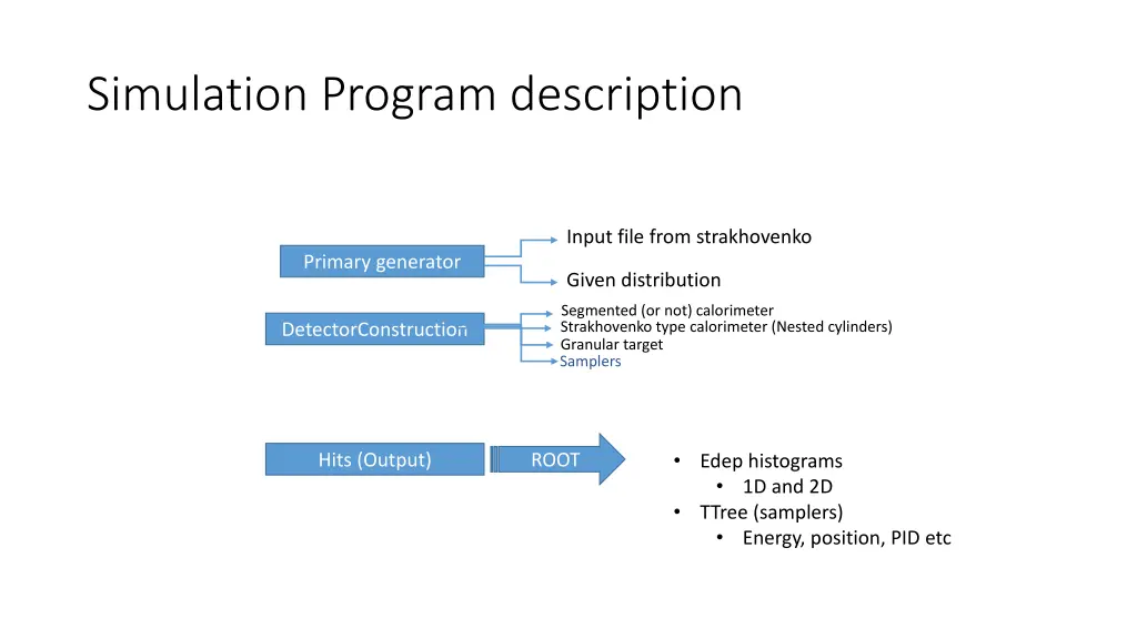 simulation program description