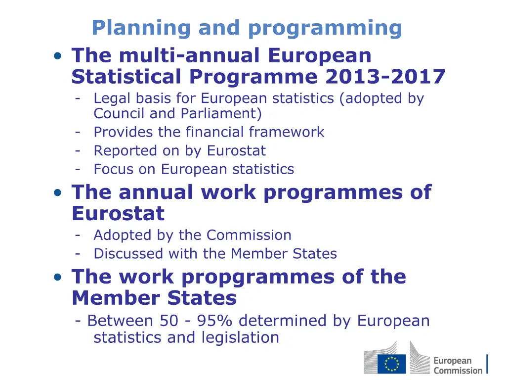 planning and programming the multi annual