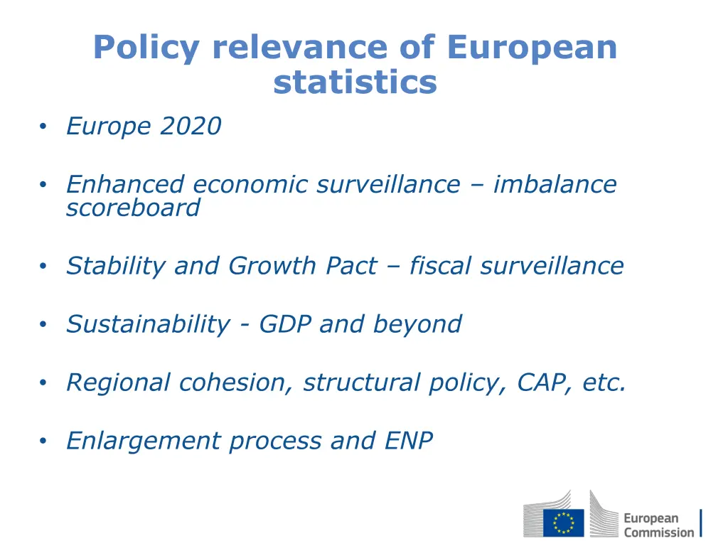 policy relevance of european statistics europe