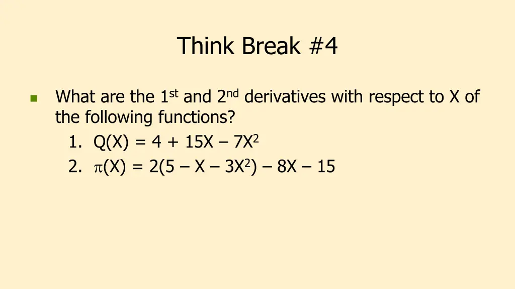 think break 4