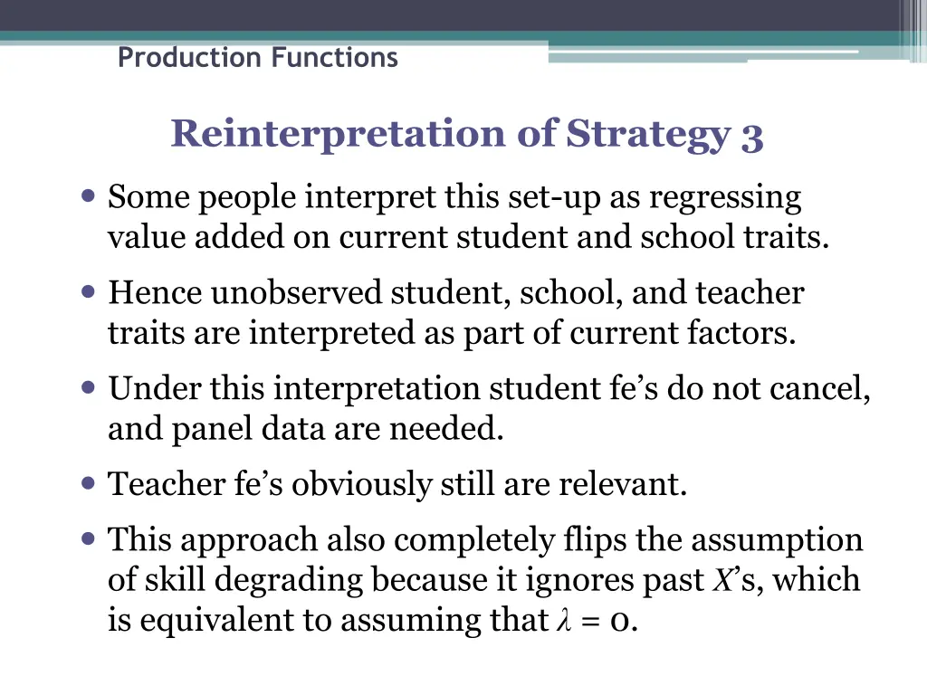 production functions 15