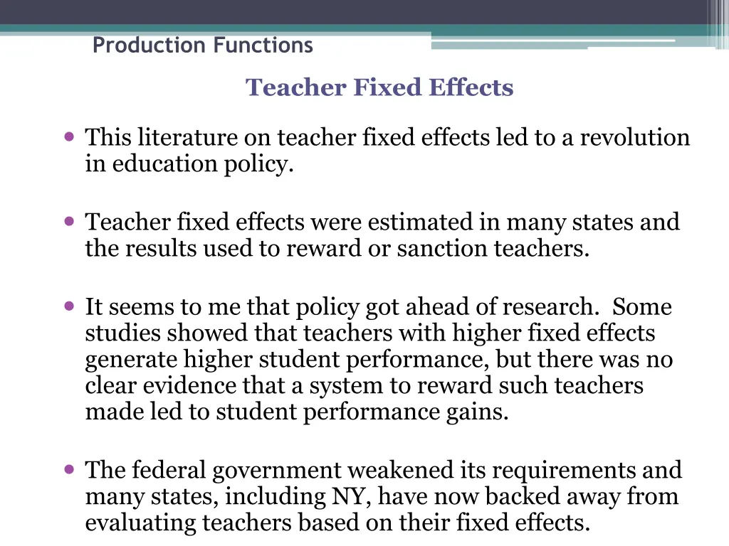 production functions 26