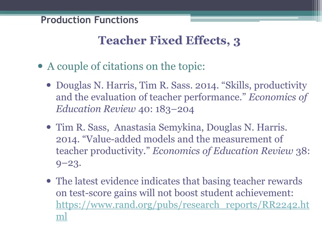 production functions 28