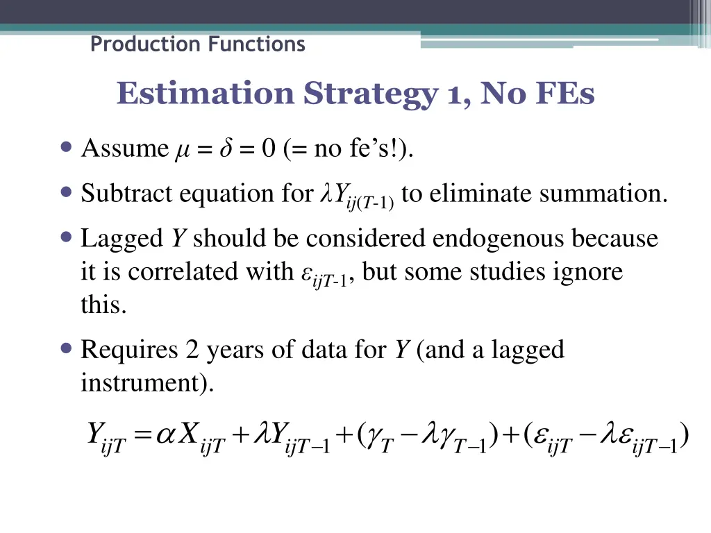 production functions 7