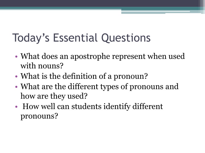 today s essential questions