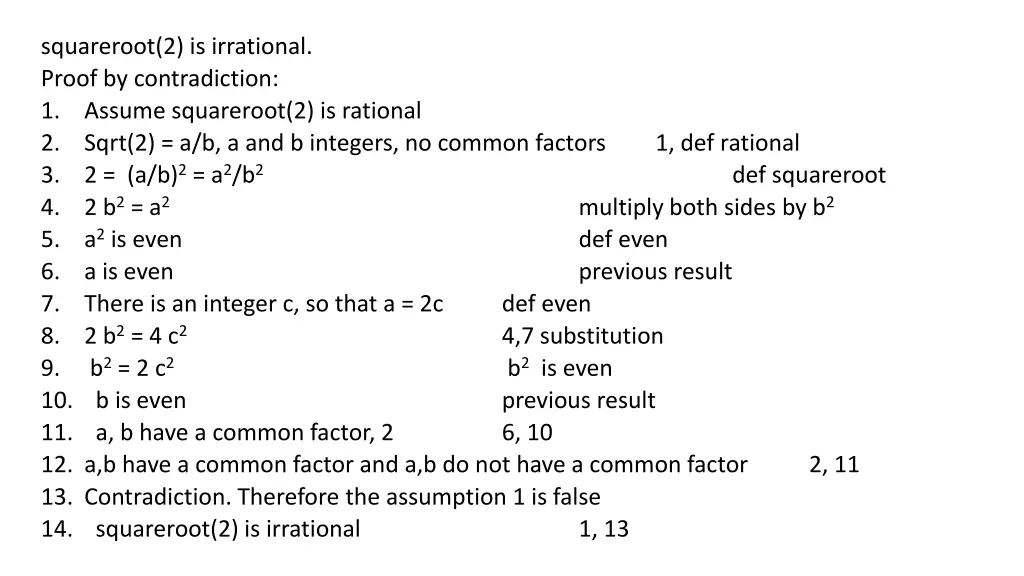 squareroot 2 is irrational proof by contradiction