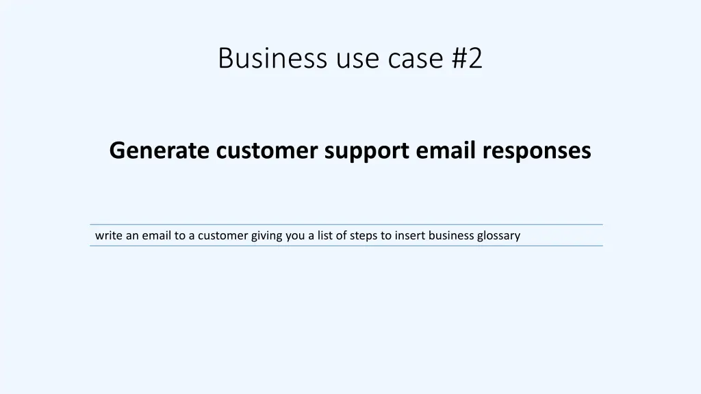 business use case 2