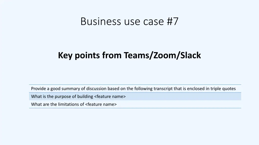 business use case 7