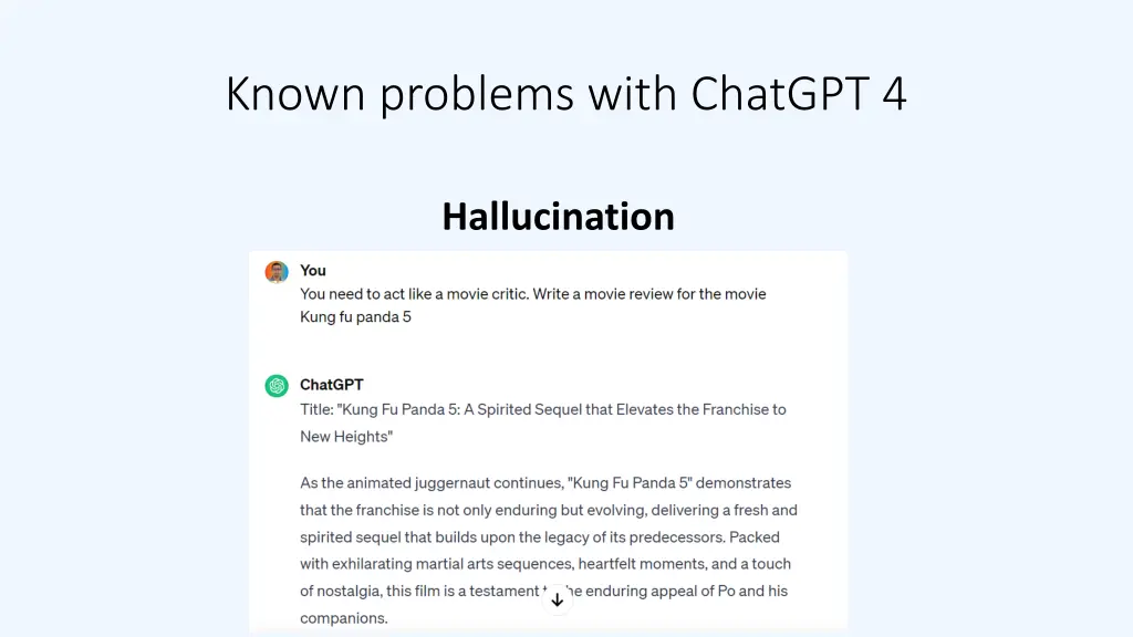 known problems with chatgpt 4 1