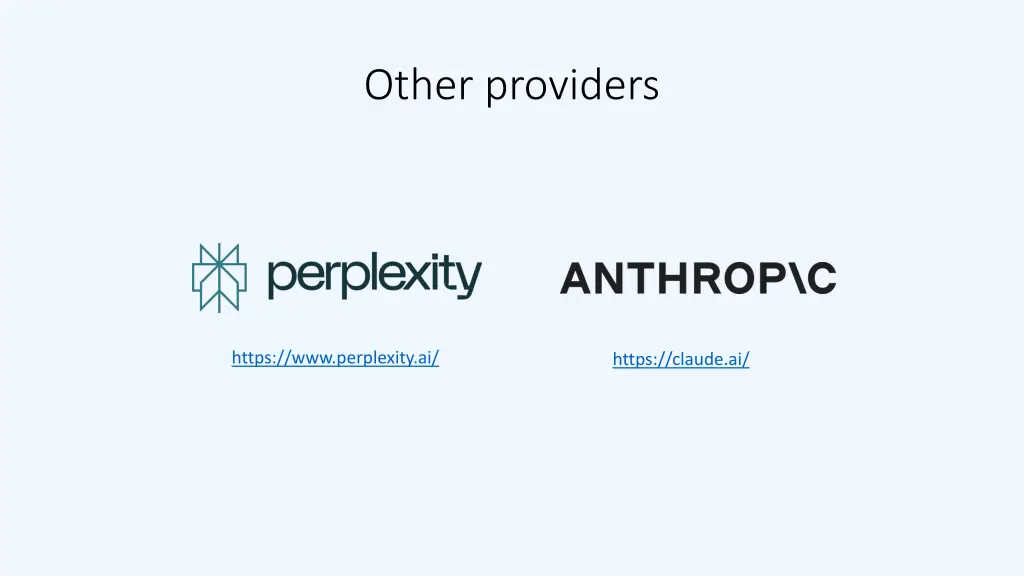 other providers