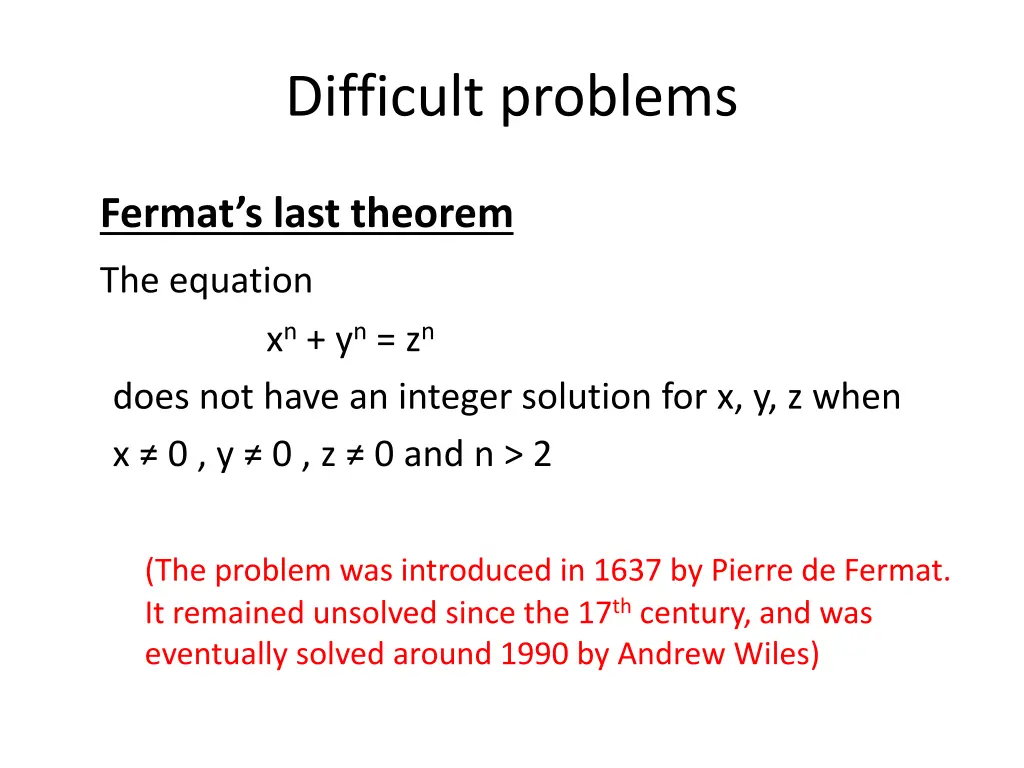 difficult problems 1