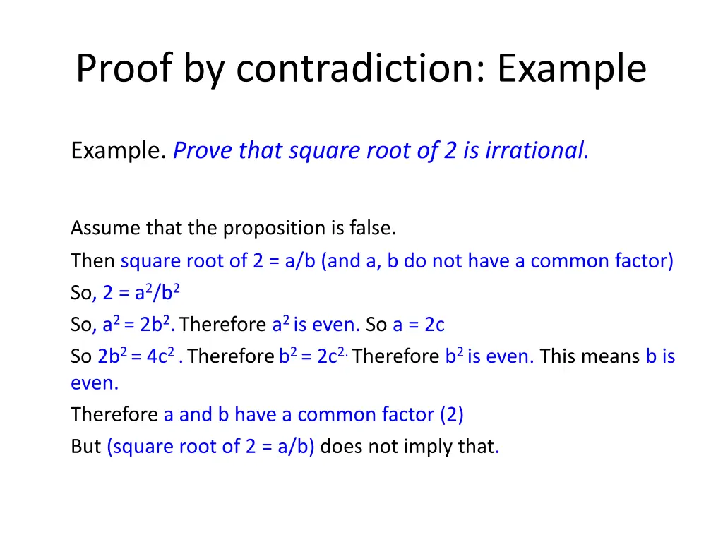 proof by contradiction example 3