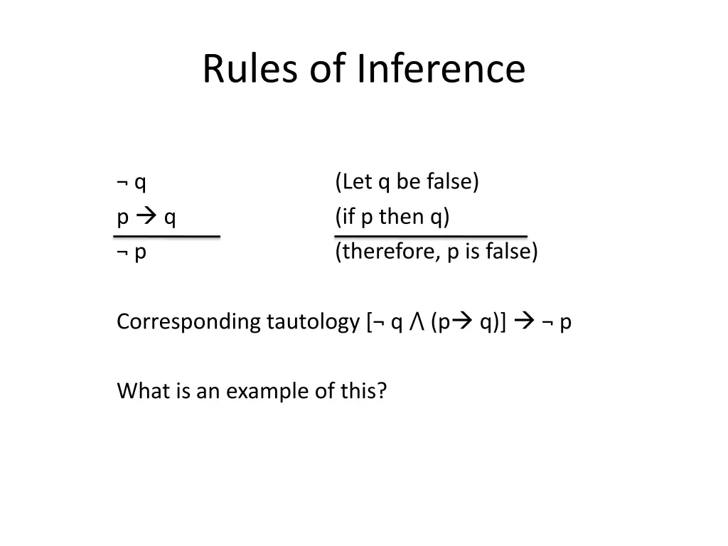 rules of inference 1