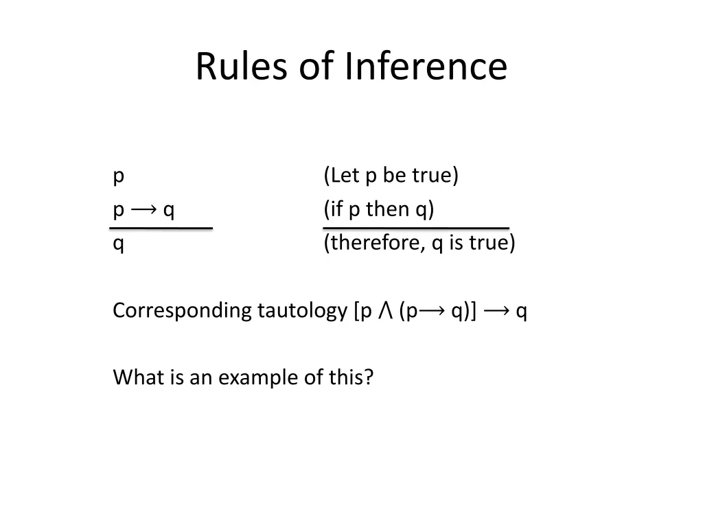 rules of inference