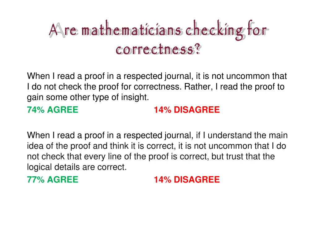 a re mathematicians checking for correctness 2