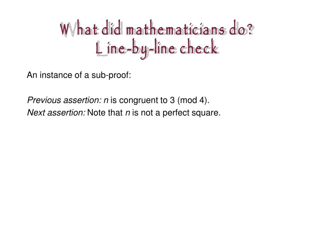 w hat did mathematicians do l ine 2