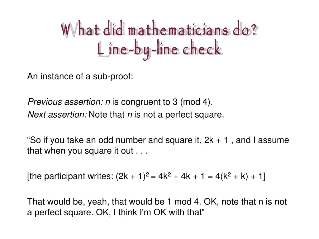 w hat did mathematicians do l ine 3