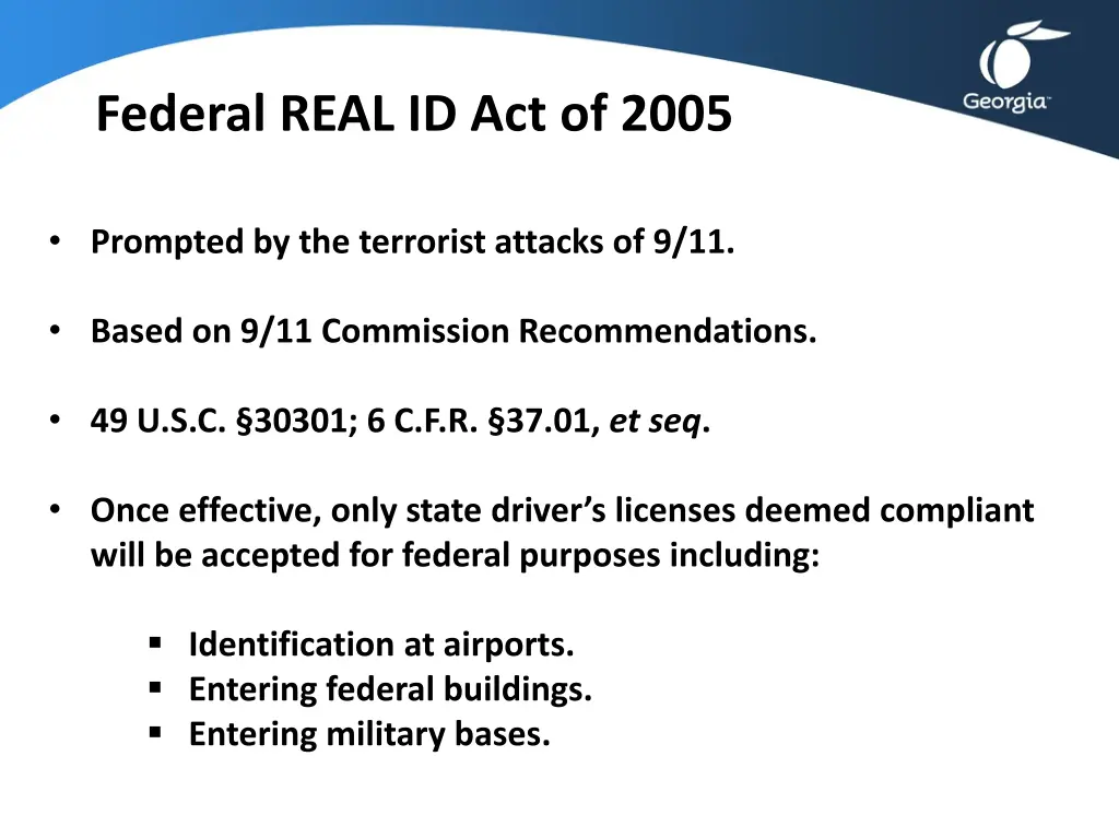 federal real id act of 2005