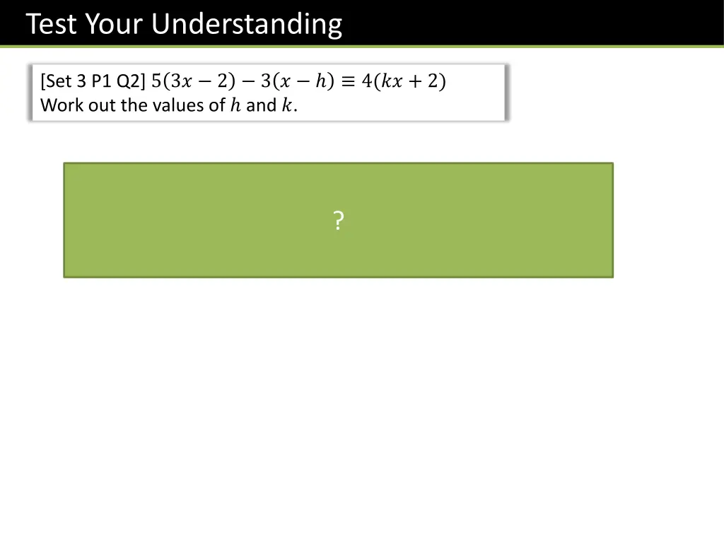 test your understanding 1