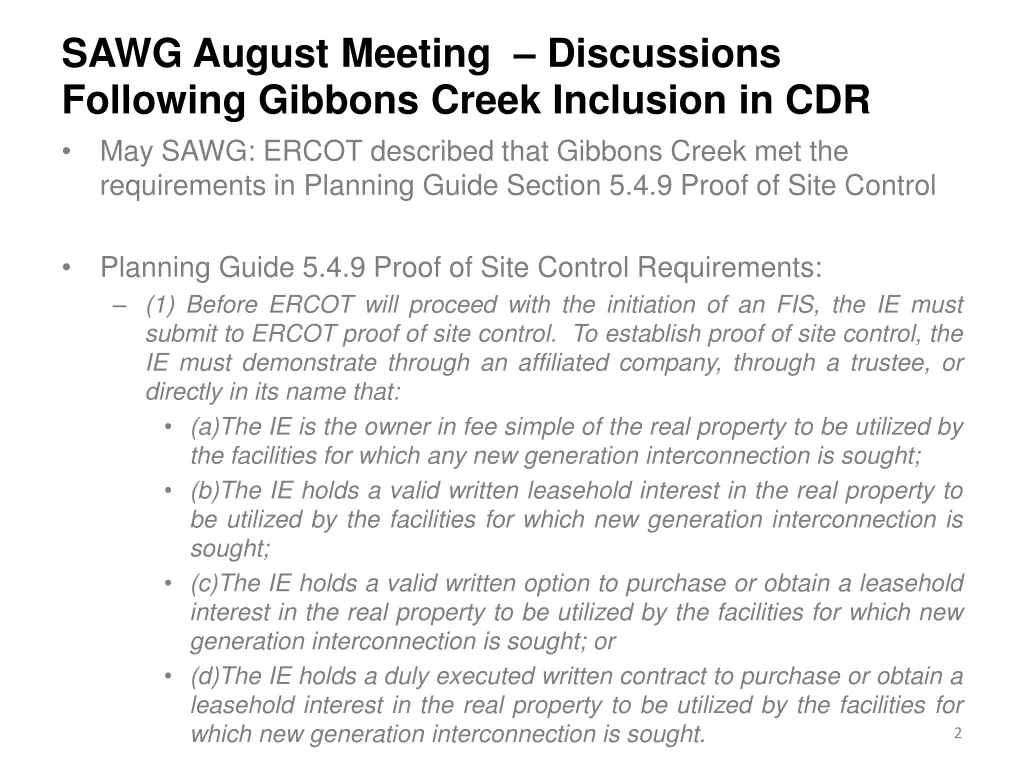 sawg august meeting discussions following gibbons