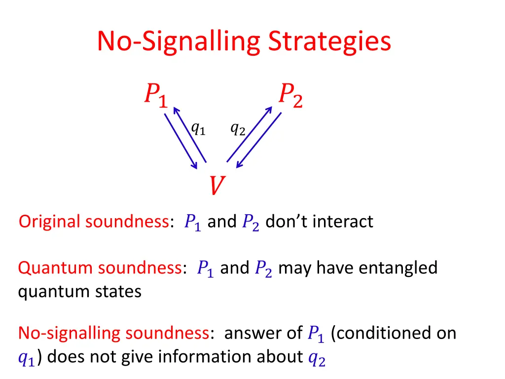 no signalling strategies