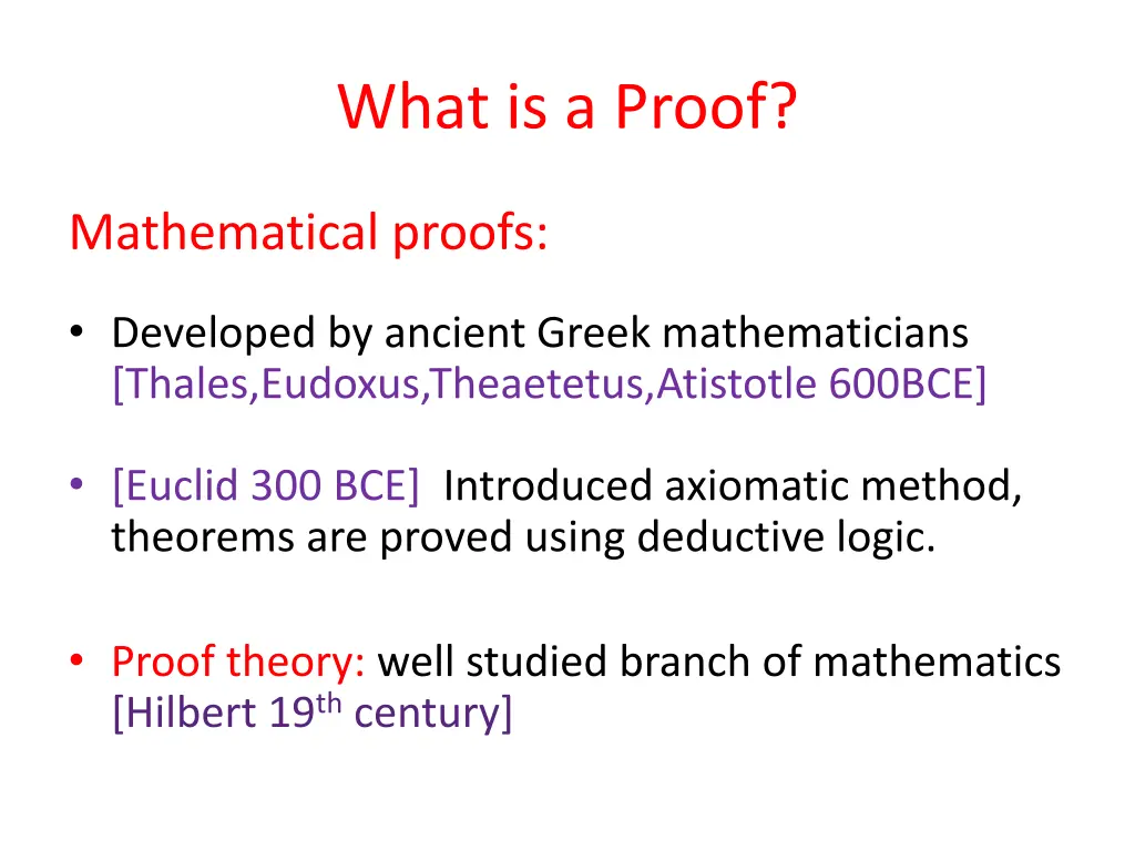 what is a proof