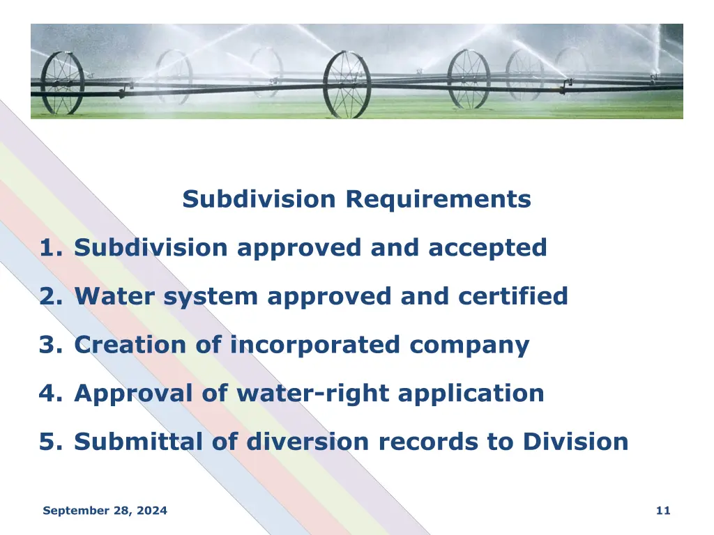 subdivision requirements