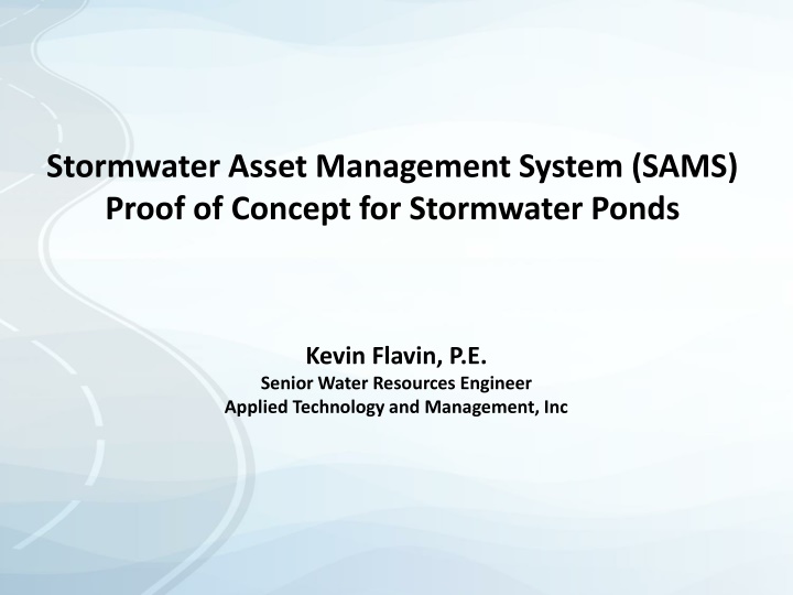 stormwater asset management system sams proof