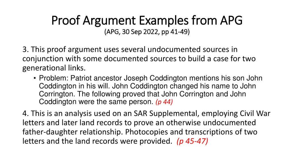 proof argument examples from apg proof argument 1