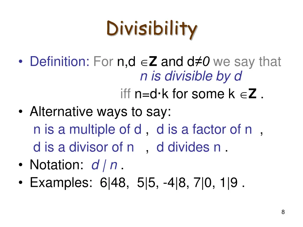 divisibility