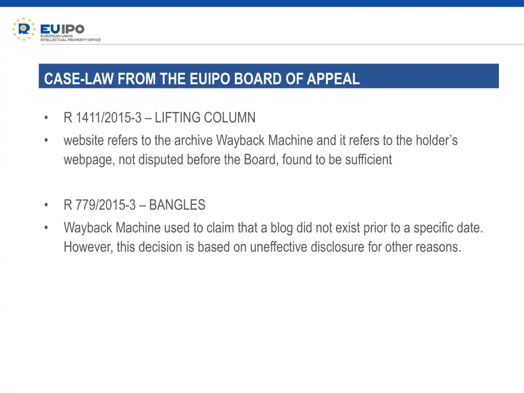 case law from the euipo board of appeal 1